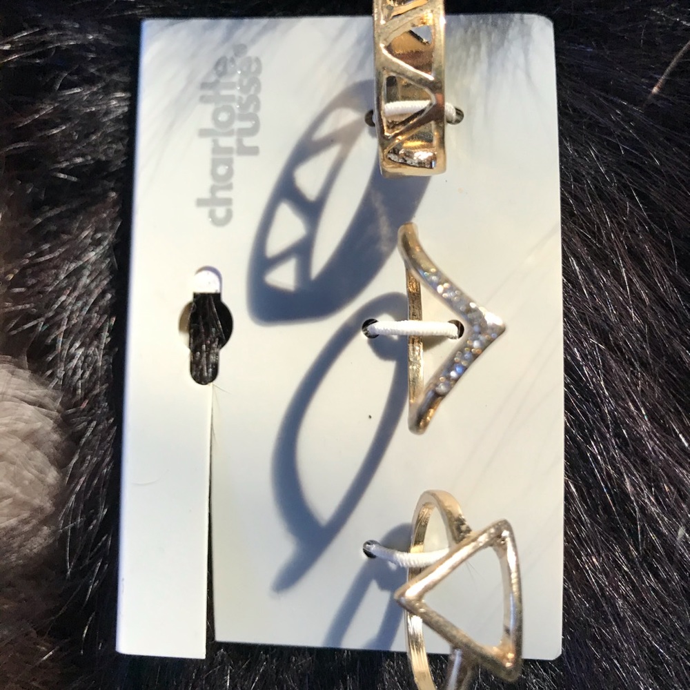 3pc Fashion Ring Set by Charlotte Russe